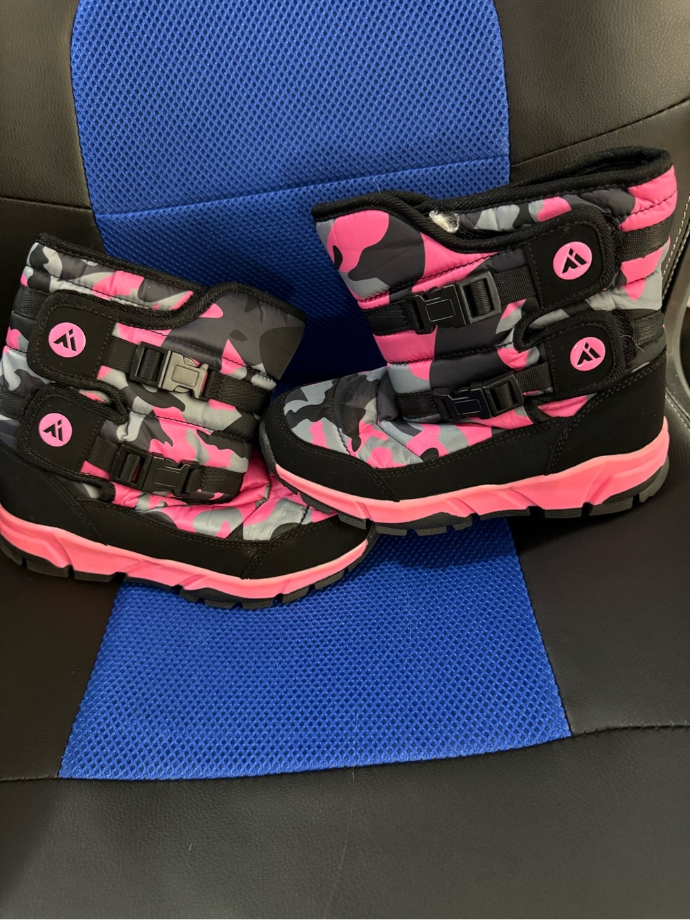 Kids Winter Snow Boots - Pink Camo